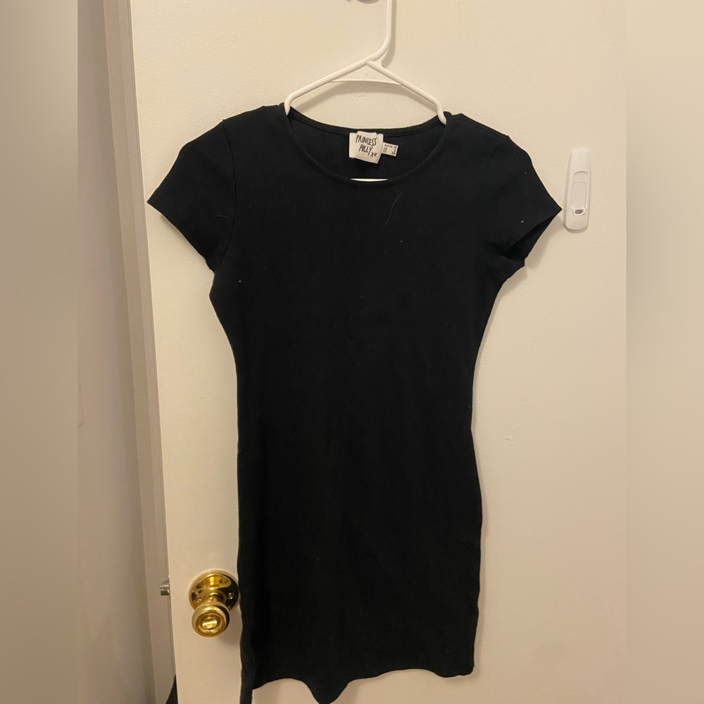 Black mini dress